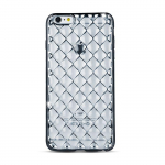 Back panel cover GreenGo Apple iPhone 7 Plus Grid case Silver