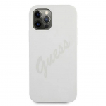 Back panel cover Guess Apple iPhone 12/12 Pro 6.1 Vintage Case Cream