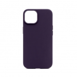 Back panel cover Connect Apple iPhone 14 Premium Magsafe Soft Touch Silicone Case New Function Purple