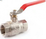 Ball valve FF 1/2'' with stainless steel lever