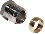 Compression fitting 15mm x1/2''M for copper tube D