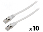 Patch cord | F/UTP | Cat: 6 | RJ45 plug,both sides | stranded | CCA | 2m