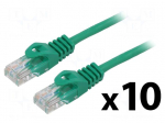 Patch cord | U/UTP | Cat: 5e | RJ45 plug,both sides | stranded | CCA