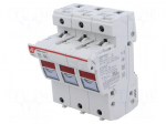 Fuse holder | 14x51mm | for DIN rail mounting | 50A | 690VAC | Poles: 3