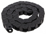 Cable chain | LIGHT | Bend.rad: 28mm | L: 986mm | Int.height: 17mm