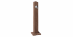Wood tap pillar darkwood
