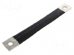 Braids | insulated earthing tape | W: 30mm | 50mm2 | &Oslash;1: 11mm | &Oslash;2: 11mm