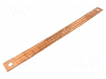 Braids | ST | earthing tape | W: 40mm | 95mm2 | &Oslash;1: 17mm | &Oslash;2: 17mm | 330A