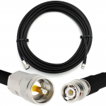 Rangeful BNC Male kuni PL259 2m UHF CB paindlik koaksiaalkaabel &mdash; LMR400 UF UltraFlex ekvivalentne toode HF400-BNCM-PL-2