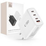 Adapter Tech-Protect  Tech-Protect NC100W-GAN charger GaN 3x USB-C PD 100W / USB-A QC 3.0 - white