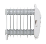 Mesko Home MS7805 Indoor White 1000 W Oil electric space heater