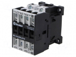 Contactor: 4-pole | NC + NO x3 | 24VAC | 10A | for DIN rail mounting