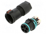 Connector: AC supply | snap-on | male | TH389 | 17.5A | 500V | ways: 5