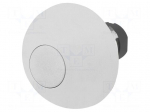 Switch: push-button | 22mm | Stabl.pos: 1 | white | none | IP65 | mushroom