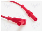 Test lead | 20A | banana plug 4mm,angular banana plug 4mm | Len: 1m