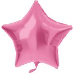 Folat Foil Balloon "Star" 48cm Matte Pink Metallic