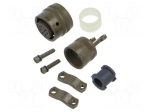 Connector: military | plug | female | PT/451 | 7.5A | 600V | PIN: 8 | olive