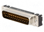 Connector: D-Sub | PIN: 25 | socket | male | on PCBs | straight | THT