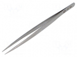 Tweezers | 140mm | for precision works | Blade tip shape: sharp