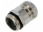 Cable gland | PG11 | IP68 | brass | metallic | Resistance to: UV rays