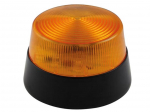 LED FLASHING LIGHT - AMBER - 12 VDC - &oslash; 77 mm