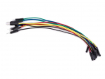 SET OF AWG BREADBOARD JUMPER WIRES - ONE PIN MALE TO FEMALE - 5.9" (15 cm) - 10 pcs