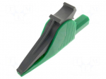 Crocodile clip | 36A | 1kV | green | Grip capac: max.41mm