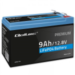 Qoltec LiFePO4 lithium iron phosphate battery | 12.8V | 9Ah | 115.2Wh | BMS