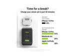 GREENCELL Charger PowerGaN 65W 2x USB-C