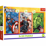 M&auml;nguala | PC | Konsoolid | Tarvikud // Harivad m&auml;nguasjad | Interaktiivsed | Loomingulised | Kunstilised // Puzzle - 3x50 - Tw&oacute;j bohater - Disney Marvel The Avengers - Trefl 34891