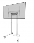 Neomounts Floor stand | FL55-875WH1 TV trolley | Adjustable Height | 55-100 " | Maximum weight (capacity) 110 kg | White