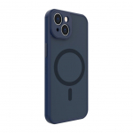 Back panel cover Evelatus Apple iPhone 14 Hybird Case Whith Magsafe and Camera Protection PC+TPU Blue