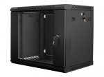 Lanberg | Rack cabinet 19" wall-mount 9U/600x450 (flat pack) | WF01-6409-10B | Black