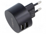 Power supply: switching | mains,plug-in | 5VDC | 2.1A | 10.5W | black