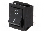 ROCKER | DPST | Pos: 2 | OFF-ON | 16A/250VAC | black | none | Body: black
