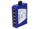 Switch Ethernet | unmanaged | Number of ports: 5 | 9.6&divide;32VDC | RJ45