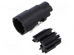 Connector: M17 | female | contact insert | M17 | PIN: 8 | crimped