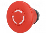 Switch: emergency stop | Stabl.pos: 2 | 22mm | red | Illumin: none | IP66
