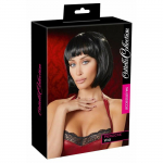 Wig cottelli collection Black Bob 07721270000 &mdash; short black bob wig, 28 cm, synthetic hair, adjustable cap