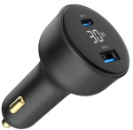 Car charger Gembird 2-port USB Car Fast Charger 30W Black