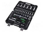 Socket-set | hex key,Phillips,Torx&reg; | Chrom-vanadium steel