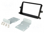Radio mounting frame | Mitsubishi | 2 DIN | black