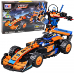 M&auml;nguala | PC | Konsoolid | Tarvikud // Harivad m&auml;nguasjad | Interaktiivsed | Loomingulised | Kunstilised // Klocki Konstrukcyjne Wyścig&oacute;wka Auto Robot 2W1 Pomarańczowa 322 el.