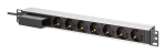 Digitus Aluminum socket strip, 7-way with circuit breaker