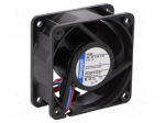 Fan: DC | axial | 60x60x25mm | 56m3/h | 43dBA | ball bearing | 8200rpm