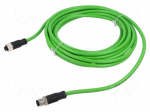 Cable: for sensors/automation | PIN: 4 | straight | 5m | 60VDC | 48VAC