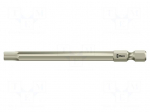 Screwdriver bit | Hex Plus key | HEX 3/16" | Socket size-inch: 1/4"