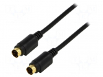 Cable | DIN mini 4pin plug,both sides | 5m | Plating: gold-plated