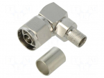 Connector: N | male | angled