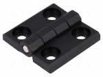 Hinge | Width: 60mm | technopolymer (PA) | black | H: 60mm